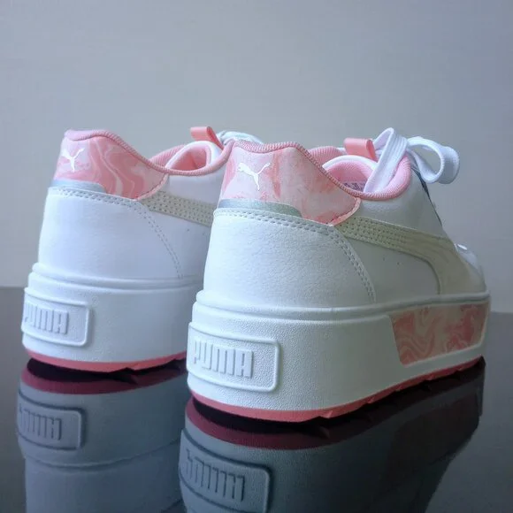 Puma Women's Karmen Rebelle She Moves Us Platform in Lovely White Peach Smooth - Picture 7 of 13